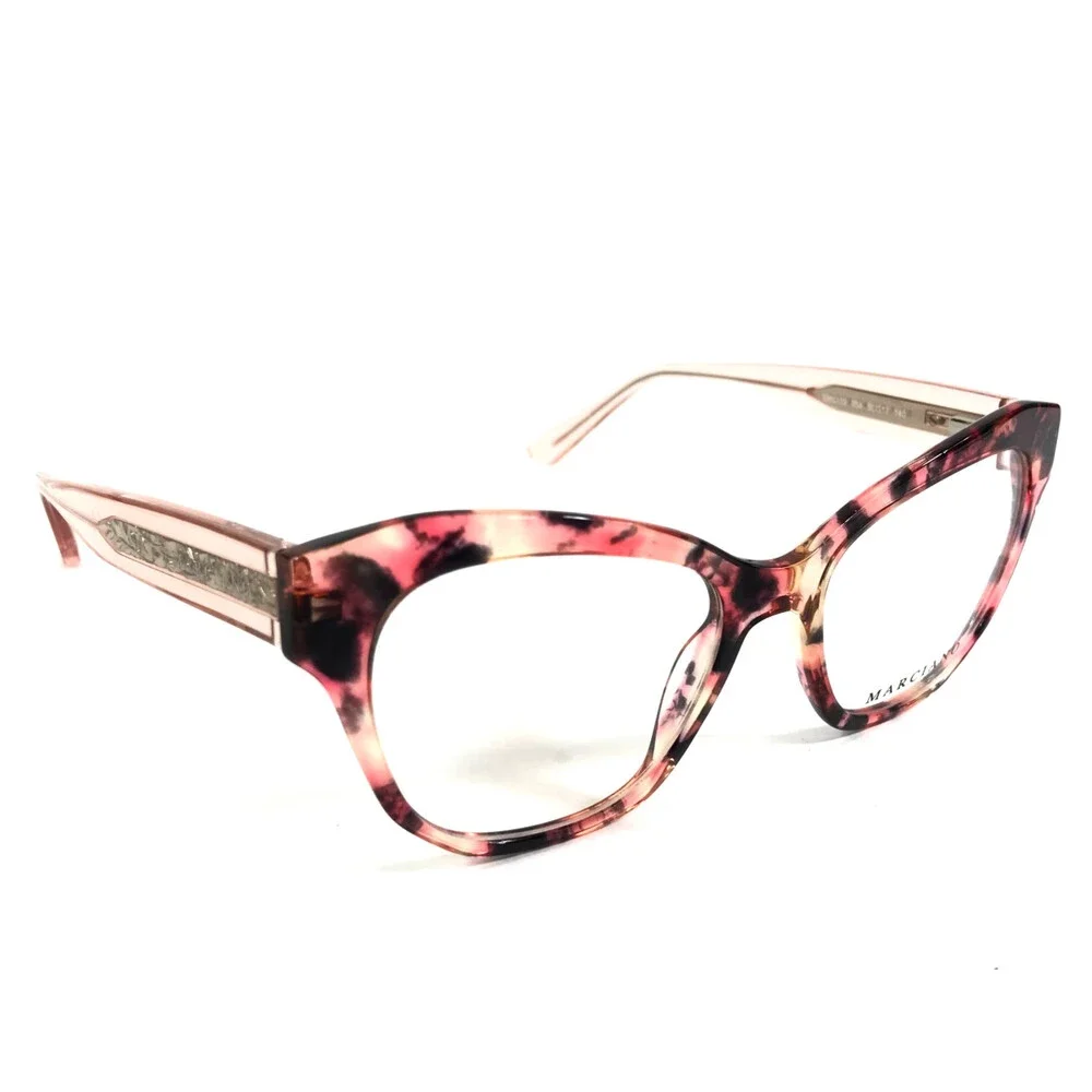 Marciano Eyeglasses Frames GM0339 054 Pink Havana Cat Eye Full Rim 50-17-140